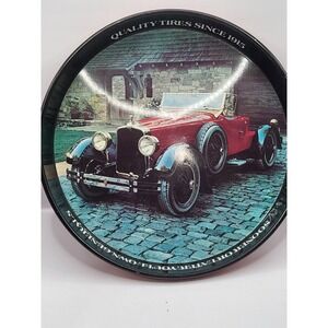 VINTAGE GENERAL TIRE TIN SERVING TRAY 1927 STUTZ  BLACKHAWK SPEEDSTER